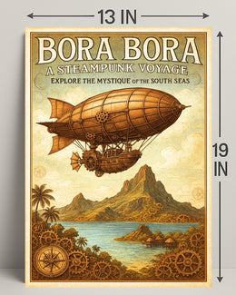 Bora Bora  A Steampunk Voyage Poster PosterGoat