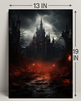 Gothic Castle At Dusk Poster PosterGoat