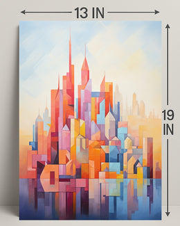 Abstract Cityscape Abstract Poster