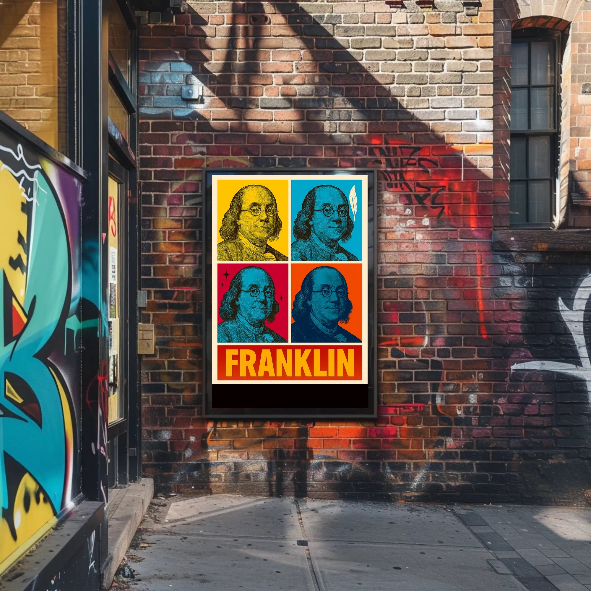 Franklin Pop Art Poster PosterGoat