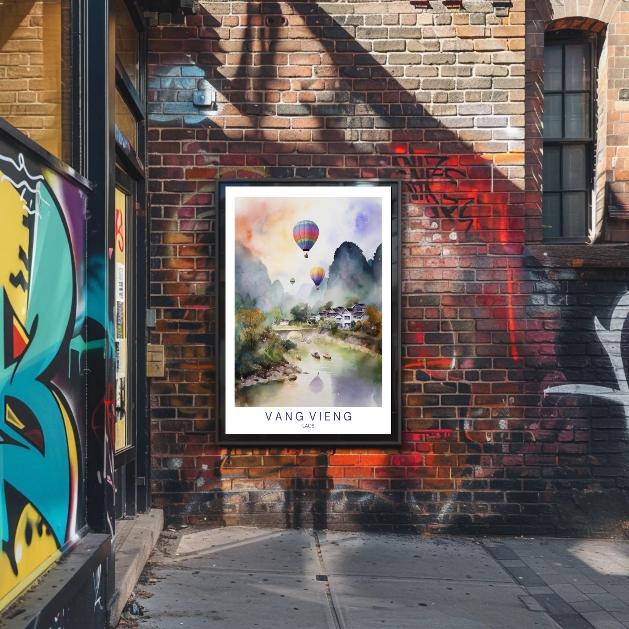 Vang Vieng, Laos Poster PosterGoat
