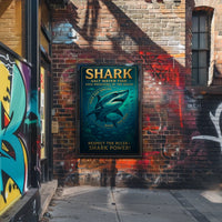Shark Power Apex Predators of the Ocean Poster