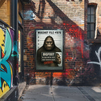 Bigfoot Mugshot  Mythical Sighting Poster PosterGoat