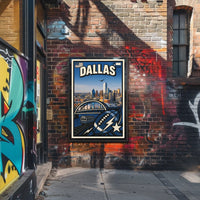 Dallas Skyline Celebration Poster