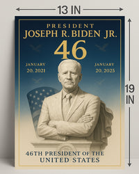 Joseph R. Biden Jr. 46th President Poster PosterGoat
