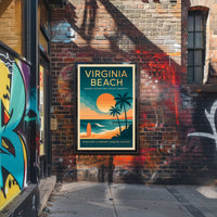 Virginia Beach Serenity Adventure Travel Poster