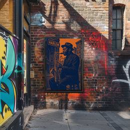 Harlem Jazz Vibes Saxophone Music or Concert Poster