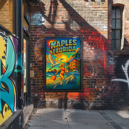 Naples, Florida The Sunshine States Gem Poster