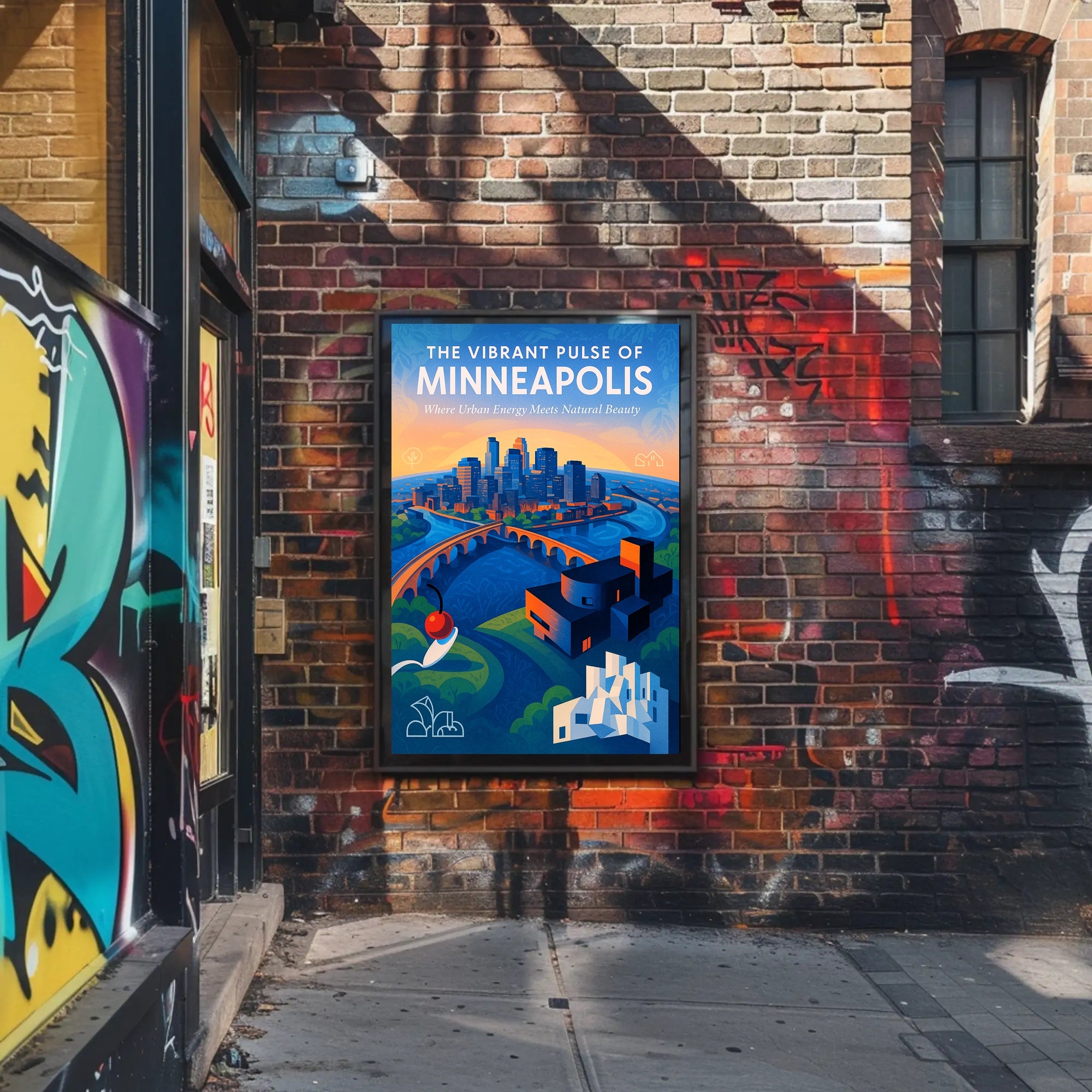 The Vibrant Pulse of Minneapolis Poster PosterGoat