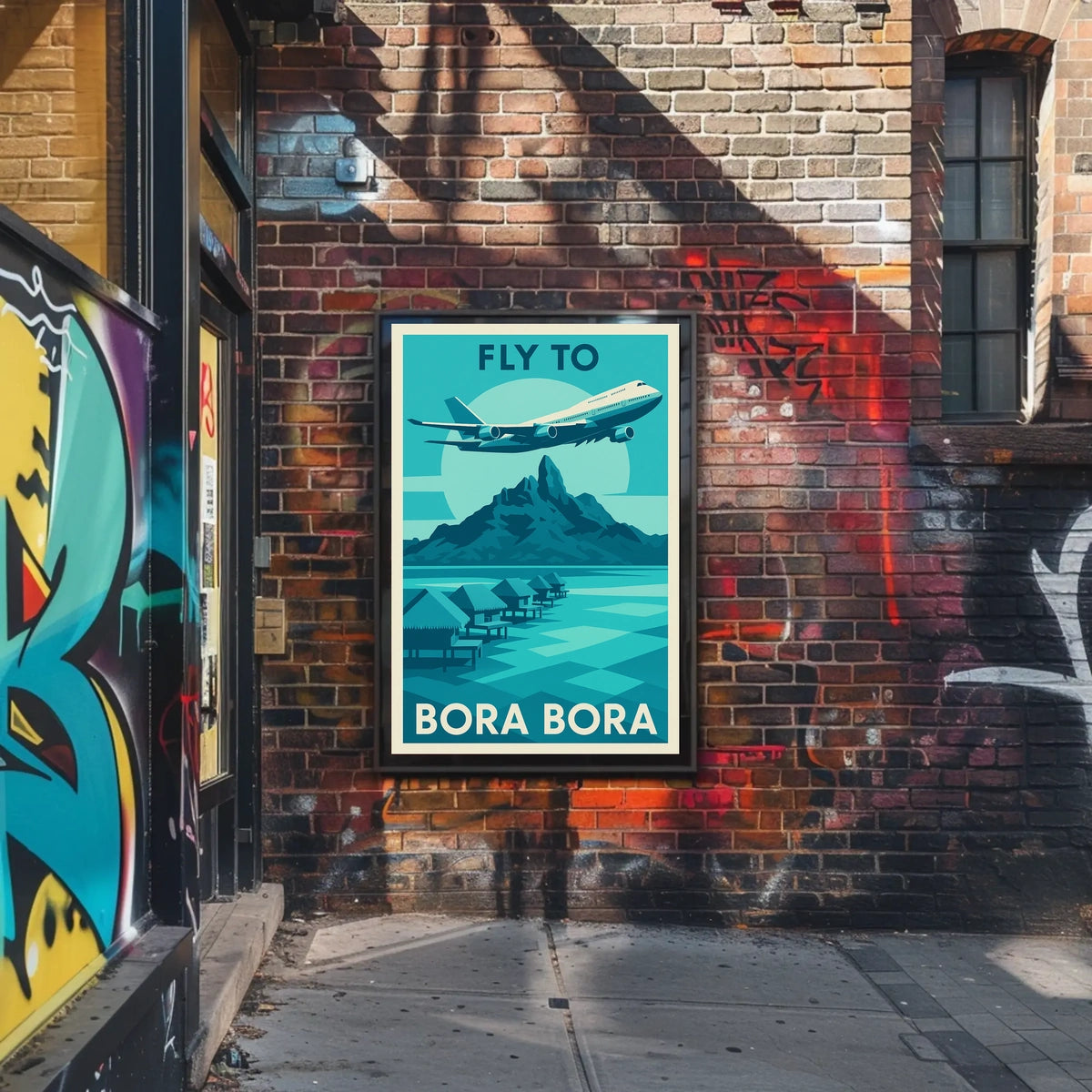 Fly to Bora Bora Poster