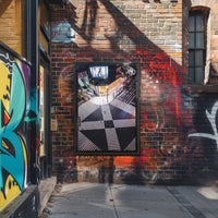 Vibrant City Intersection Poster PosterGoat