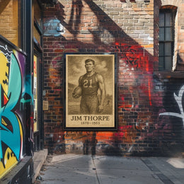 Jim Thorpe Legendary Athlete Poster