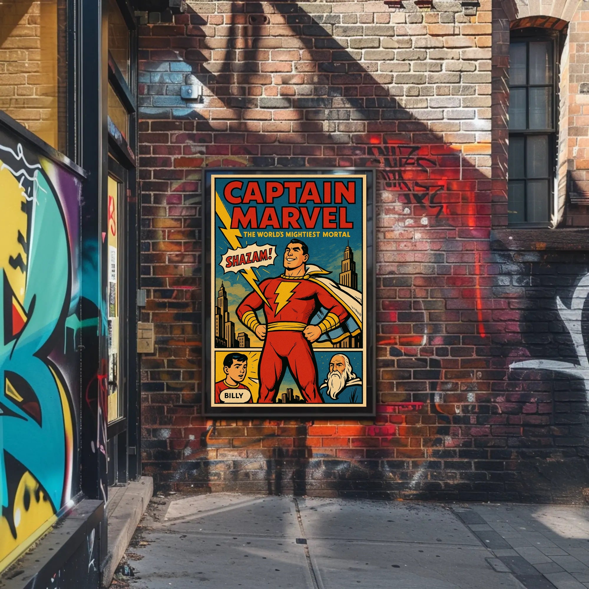 Captain Marvel The World's Mightiest Mortal Poster PosterGoat