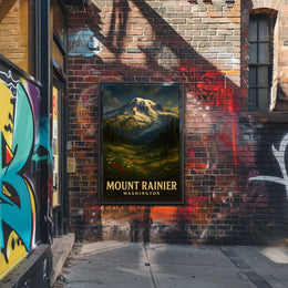 Majestic Mount Rainier Poster