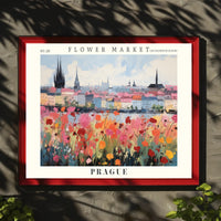 Prague Flower Market Vibrance Urban Or Cityscape Poster