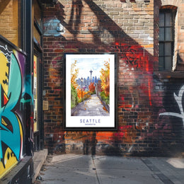 Autumn in Seattle Poster PosterGoat