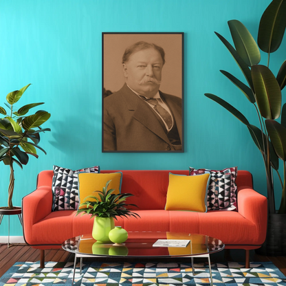 William Taft 27th President Sepia Photo