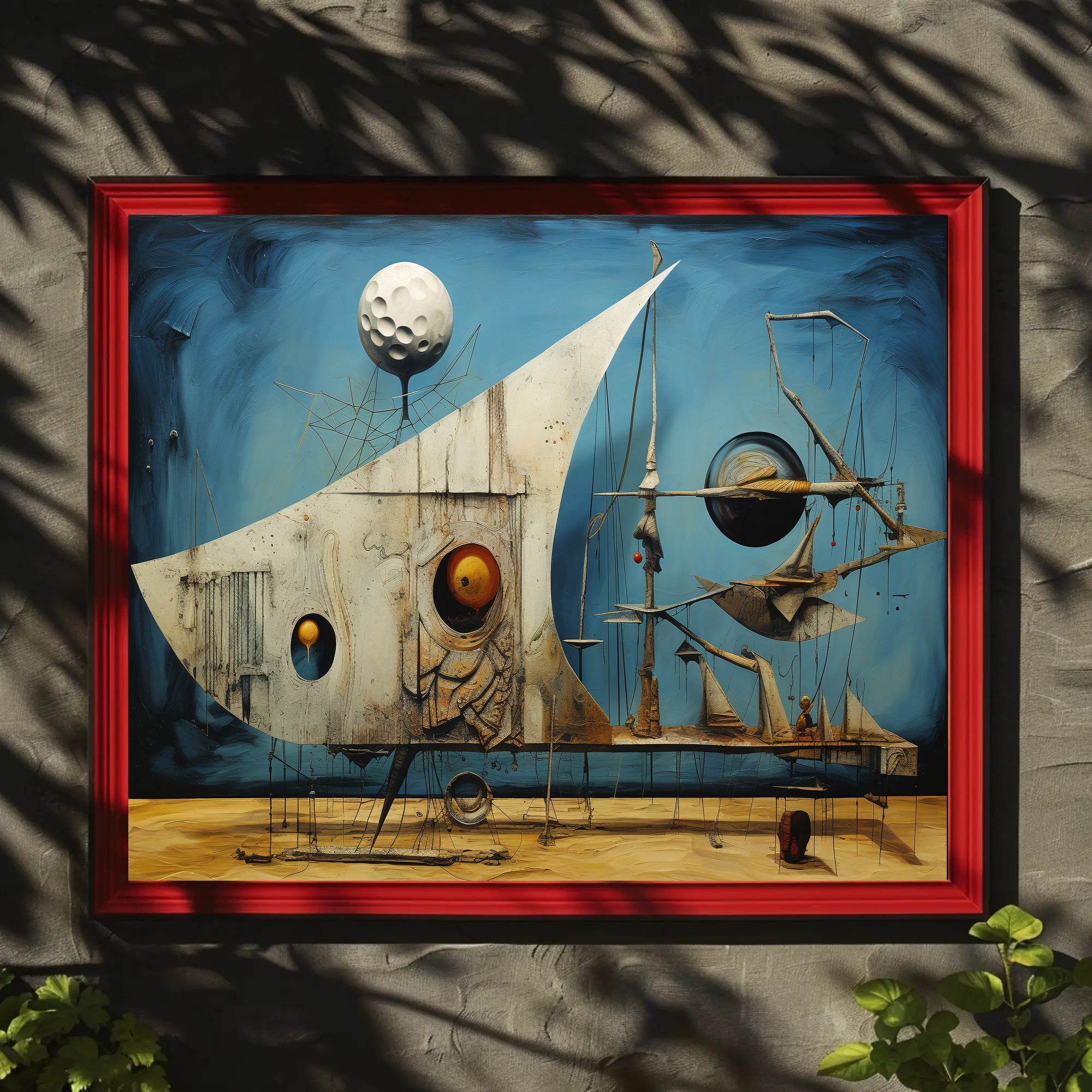 Surreal Dreamscape with Celestial Elements Abstract or Artistic Poster