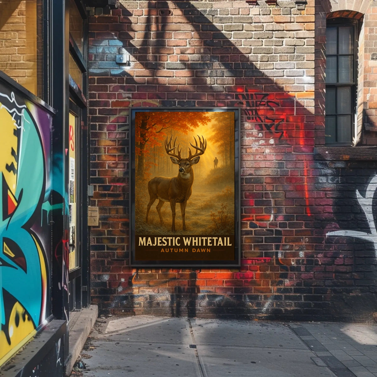 Majestic Whitetail Autumn Dawn Poster