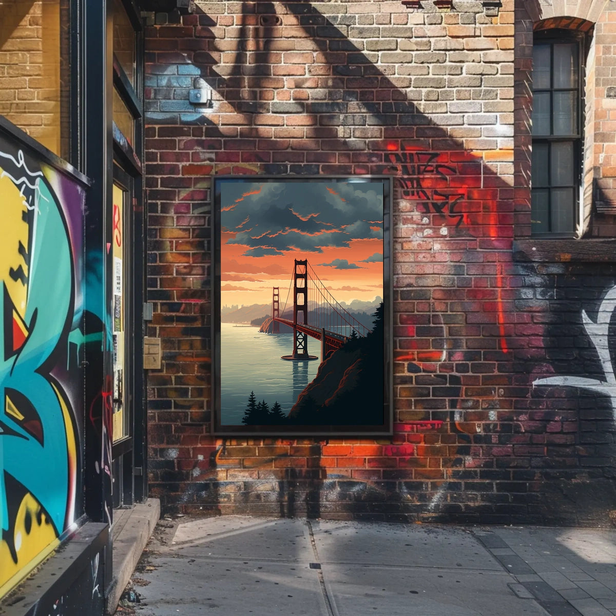 Golden Gate Suspension Bridge Art Print - Travel Poster