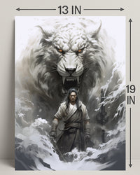 Warrior And The White Tiger Poster