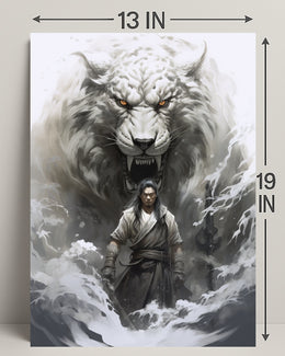 Warrior And The White Tiger Poster