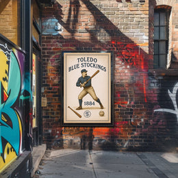 Toledo Blue Stockings 1884 Poster PosterGoat