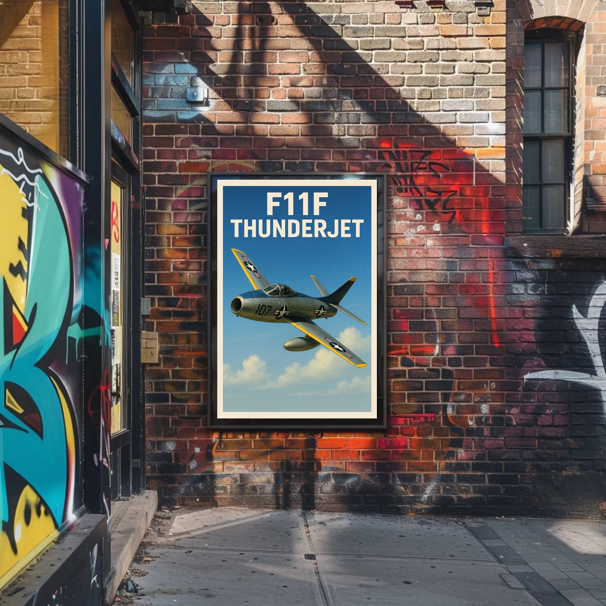 F11F Thunderjet Poster PosterGoat