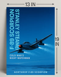 Northrop F-89 Scorpion Cold War's Night Watchman Poster PosterGoat