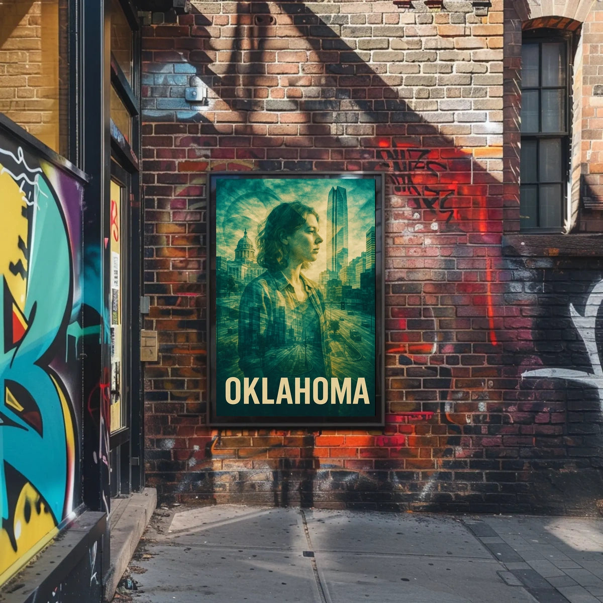 Oklahoma A Modern Reflection Poster