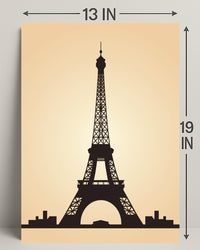Eiffel Tower Silhouette Poster