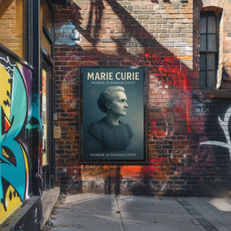 Marie Curie Pioneer Of Radioactivity Poster