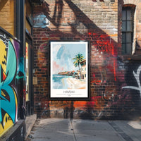 Tranquil Hawaiian Coastline Poster PosterGoat