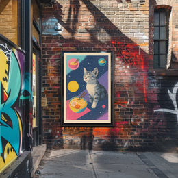 Cosmic Cat And Ramen Dreams Poster