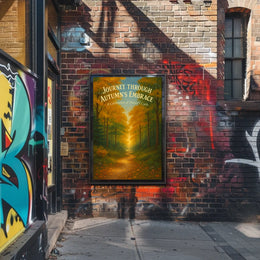 Journey Through Autumns Embrace Poster