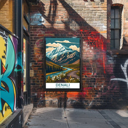 Majestic Denali National Park Scenic Mountain Poster