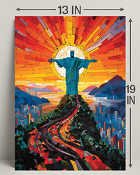 Radiant Christ The Redeemer Poster