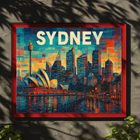 Sydney Skyline Poster