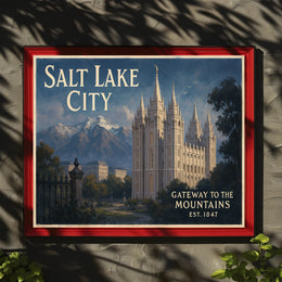 Salt Lake City Gateway to the Mountains Poster
