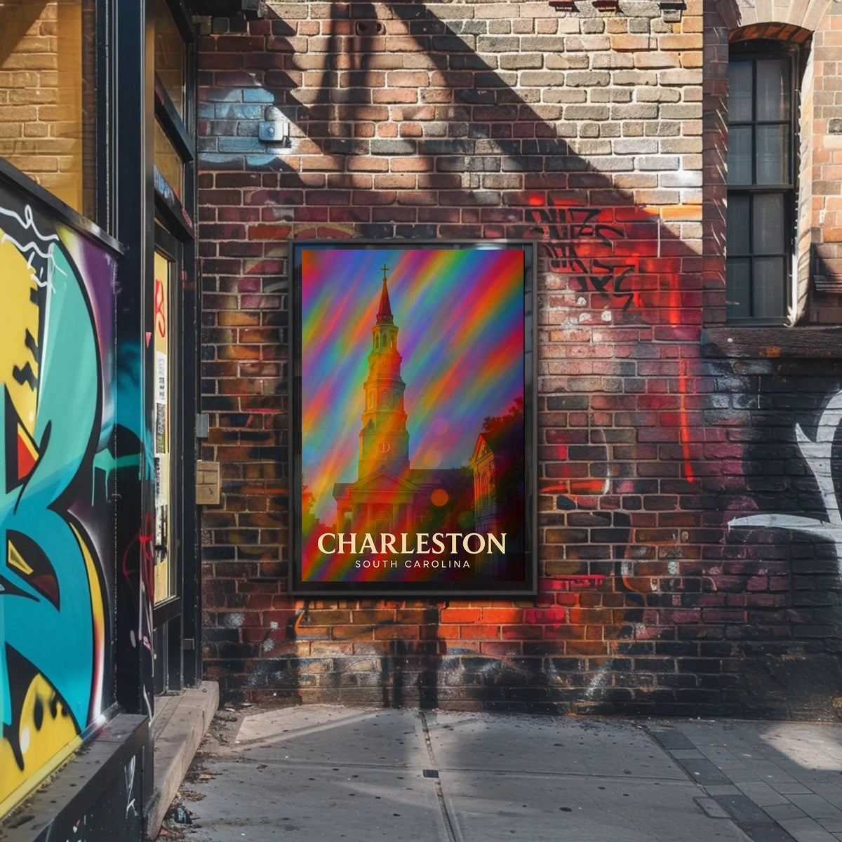 Charleston Travel Digital Painting Wanderlust Poster