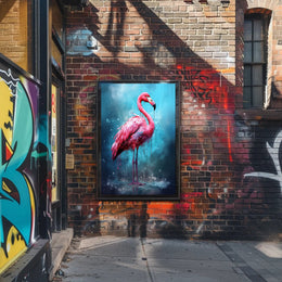 Vibrant Flamingo Art Poster