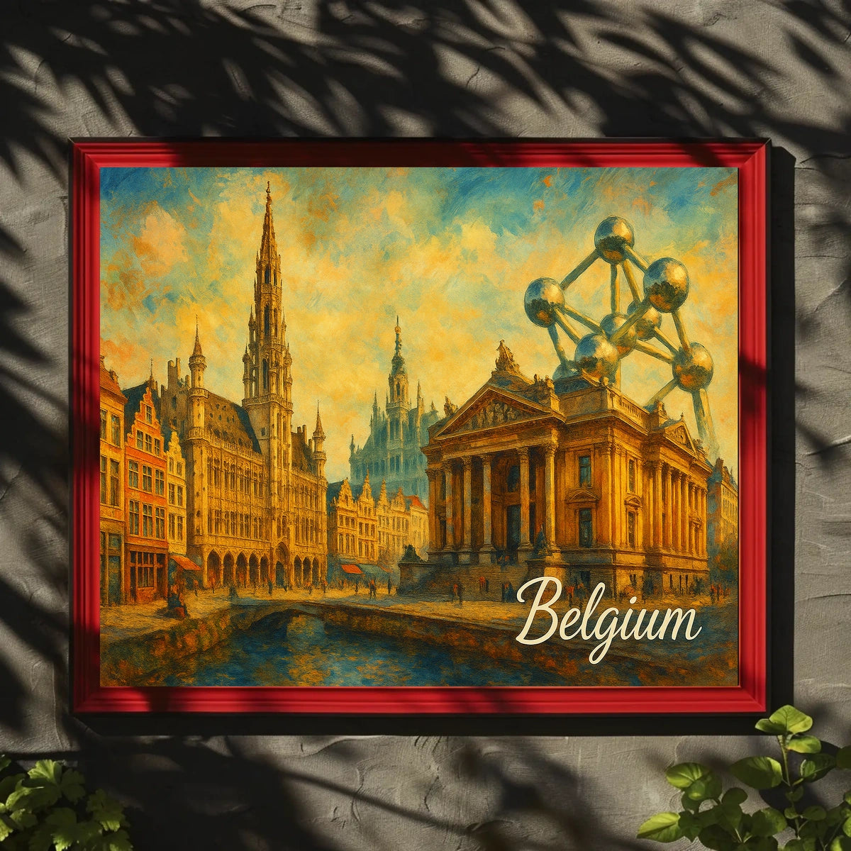 Belgium A Cultural Tapestry Poster