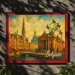 Belgium A Cultural Tapestry Poster