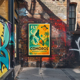 Tropical Adventure Awaits Comoros Travel Poster PosterGoat