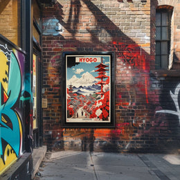 Traditional Japanese Scene Travel Poster