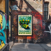 Jamaica Bobsleigh Team 1988 Winter Poster