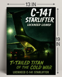 Lockheed C-141 Starlifter T-Tailed Titan Poster PosterGoat