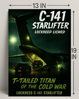 Lockheed C-141 Starlifter T-Tailed Titan Poster PosterGoat