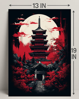 Moonlit Pagoda Poster