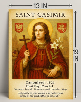 Saint Casimir Poster PosterGoat